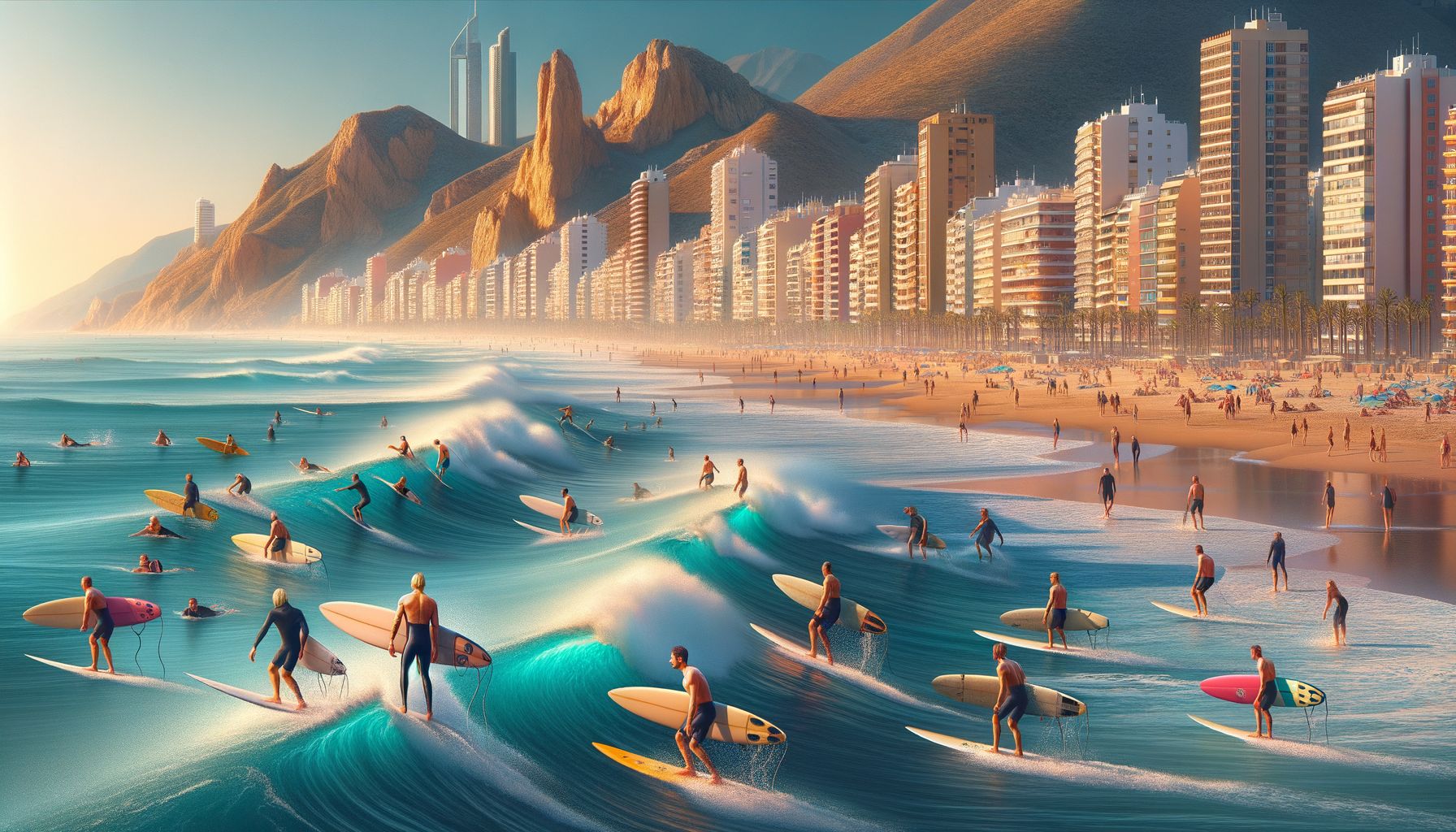 Surfen an der Playa de San Juan